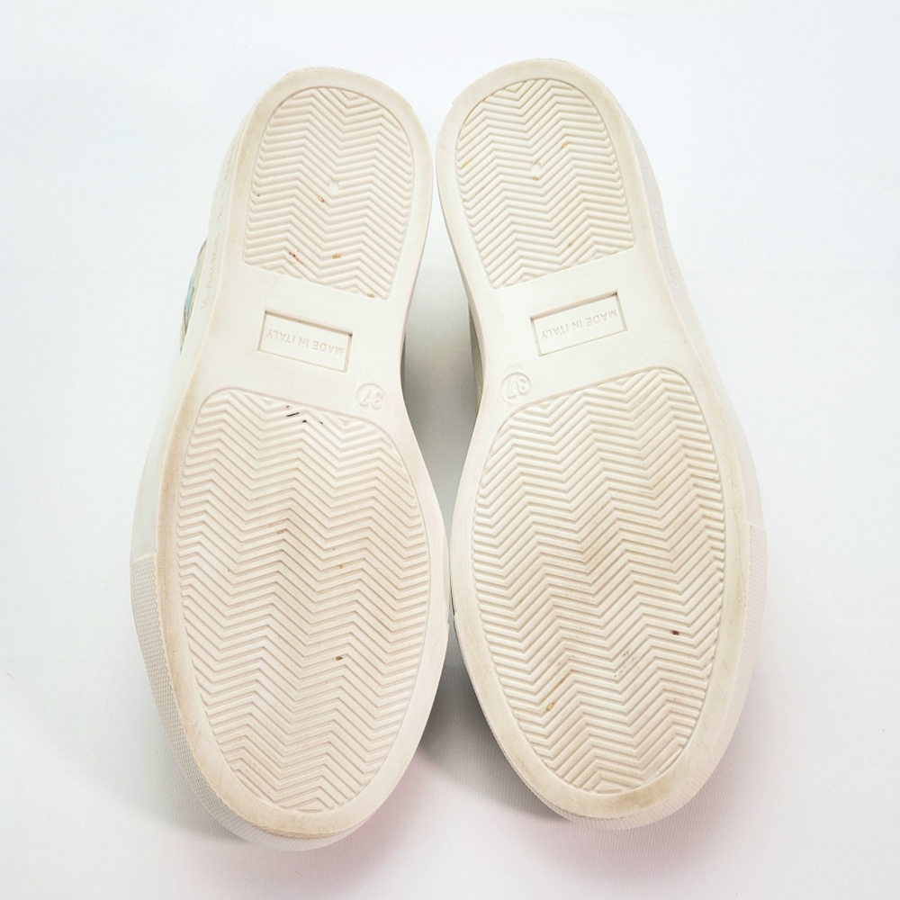 Karma Of Charme Naïf Hand Painted Leather Low Top Women Sneakers Sz 37 / US 6.5 - Picture 10 of 12